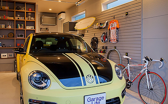 大切な愛車をお守りする機能性の高いガレージ